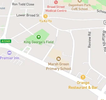 map for Marsh Green Primary School