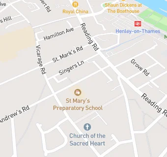 map for St. Mary's Preparatory School