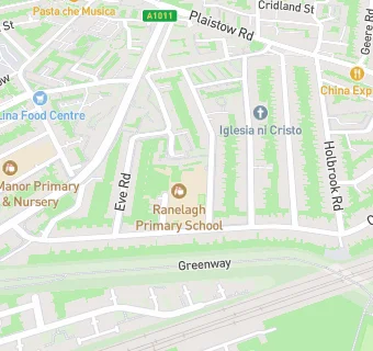 map for Ranelagh Primary School