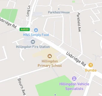 map for Hillingdon Infant School