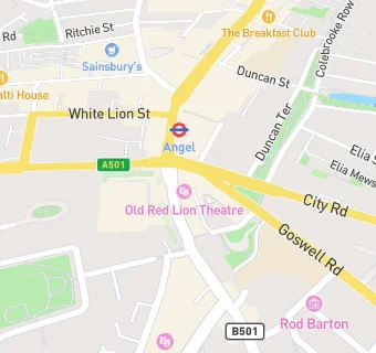 map for Old Red Lion Public House