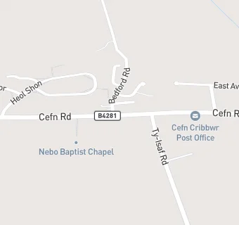 map for Cefn Chinese