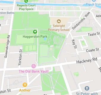 map for The school at Hackney city farm