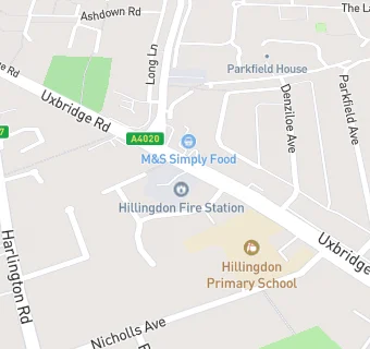 map for Hillingdon Junior School