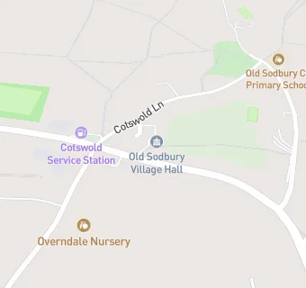 map for Old Sodbury Village Hall