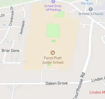 map for Furze Platt Infant School