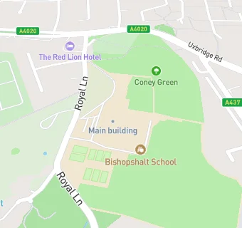 map for Bishopshalt School