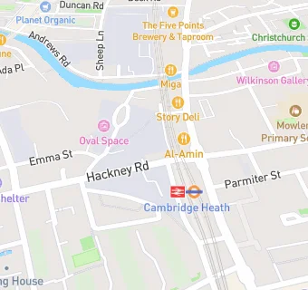 map for Hackney Grill Stop