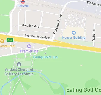 map for Ealing Golf Club