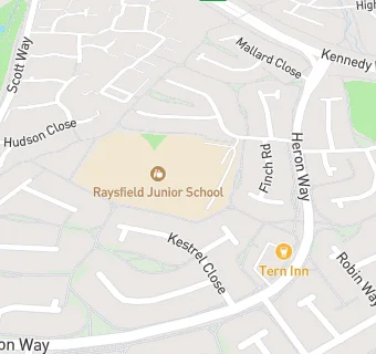 map for Raysfield Primary School