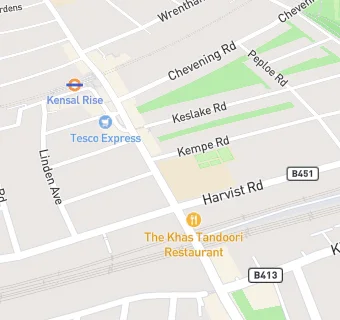 map for Kensal Rise Primary School