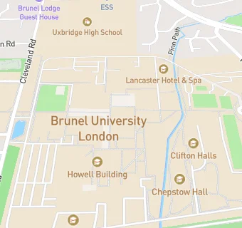 map for Antonin Artaud Building, Brunel University