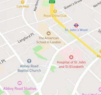 map for St John'S Wood Synagogue