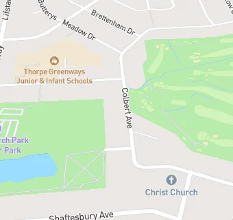 map for Christ Church Centre