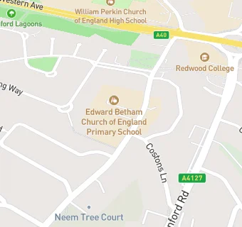 map for Betham's CofE Middle School