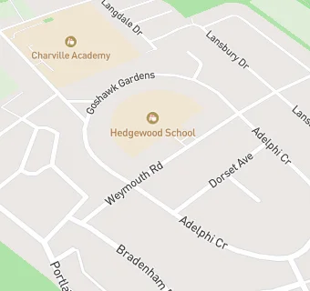 map for Hedgewood School