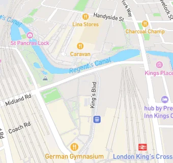 map for Drake and Morgan at Kings Cross