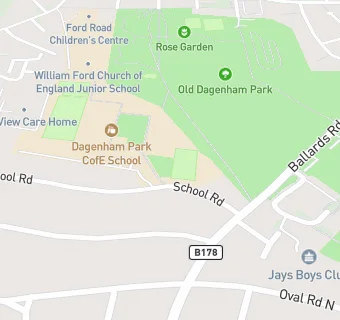 map for Dagenham Park CofE School