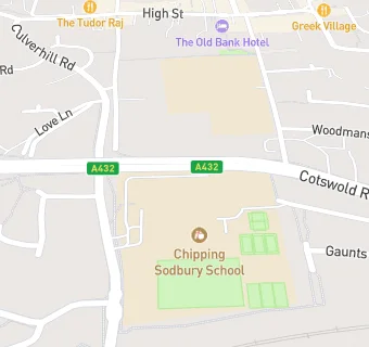 map for Chipping Sodbury School