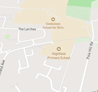 map for Highfield Primary School