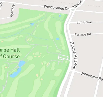 map for Thorpe Hall Golf Club