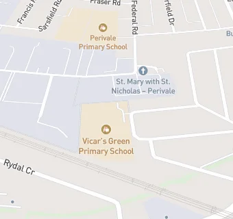 map for Vicar's Green Primary School