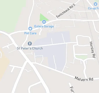 map for St Peters Church