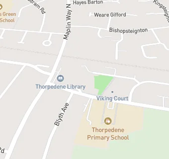map for Thorpedene Community Hall