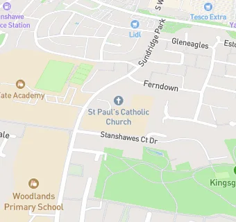 map for St Paul's Catholic Primary School