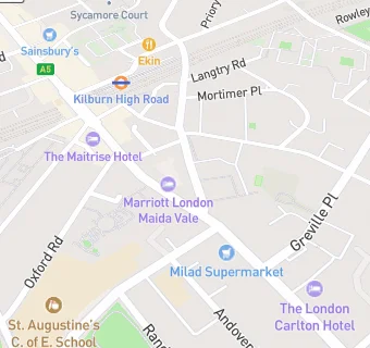 map for London Marriott Maida Vale