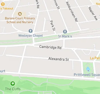 map for Cambridge Road Children's Centre