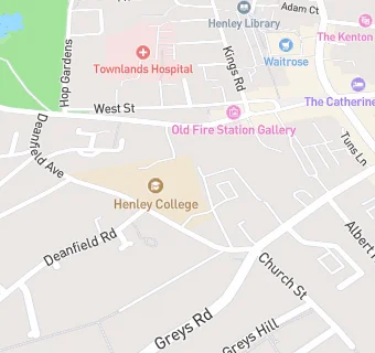 map for Compass Chartwells at Henley College