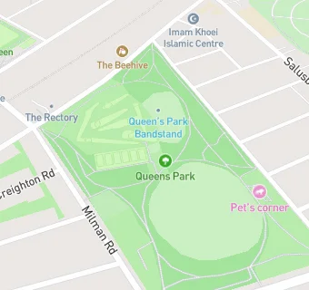 map for Queens Park Cafe