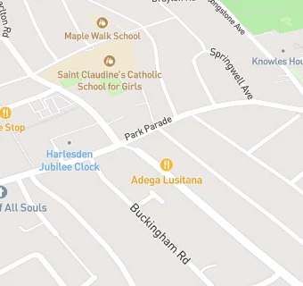 map for The Green Man Pub,  Restaurant & Tapas Bar