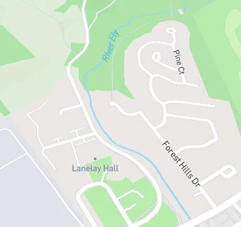 map for Lanelay Hall Hotel