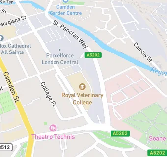 map for The Royal Veterinary College