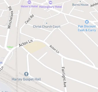 map for Acton Lane Surgery