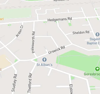 map for St Albans Surgery