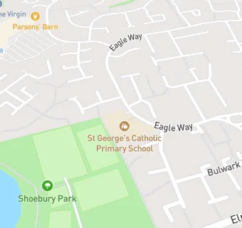 map for St George's Catholic Primary School