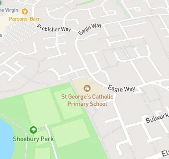 map for St Georges Roman Catholic Primary School