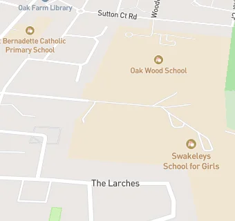 map for Oak Wood School