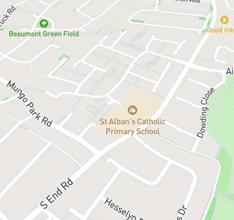 map for St Alban's Catholic Primary School