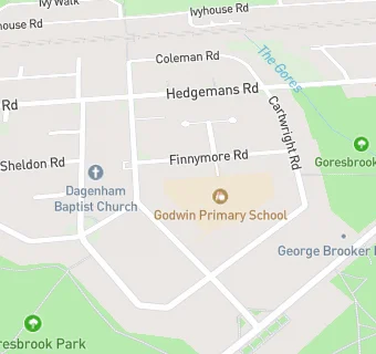 map for Godwin Infants' School