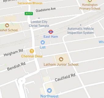 map for Lathom Road Medical Centre