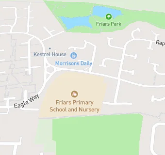 map for Friars Primary School