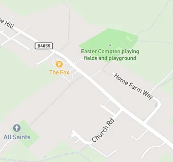 map for Easter Compton Village Hall