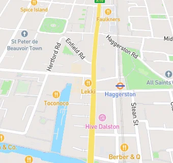 map for Hackney New School