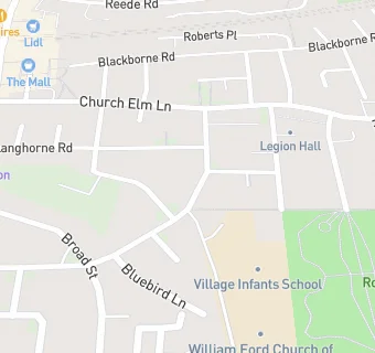 map for Village Infant School