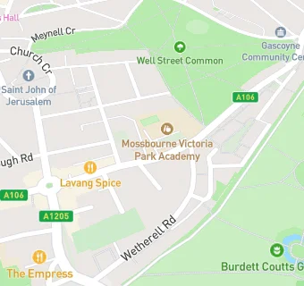 map for Mossbourne Victoria Park Academy