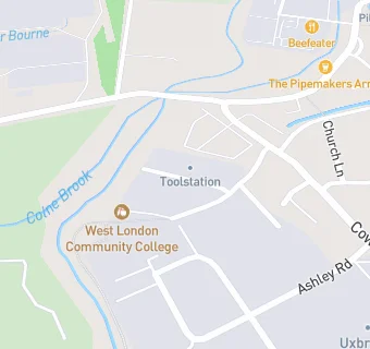 map for West Middlesex College